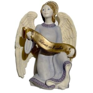 Vintage 'Angel With Banner' Figurine From The Nativity Collection By Coalport